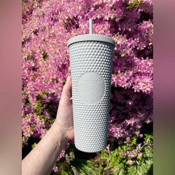 Starbucks NWT LATAM Matte Grey 24oz Studded Tumbler - Picture 1 of 8